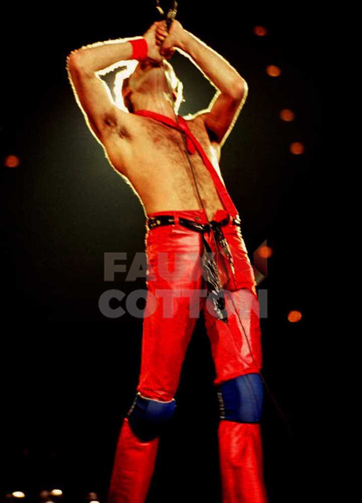 Freddie Mercury Red Concert Leather Pant